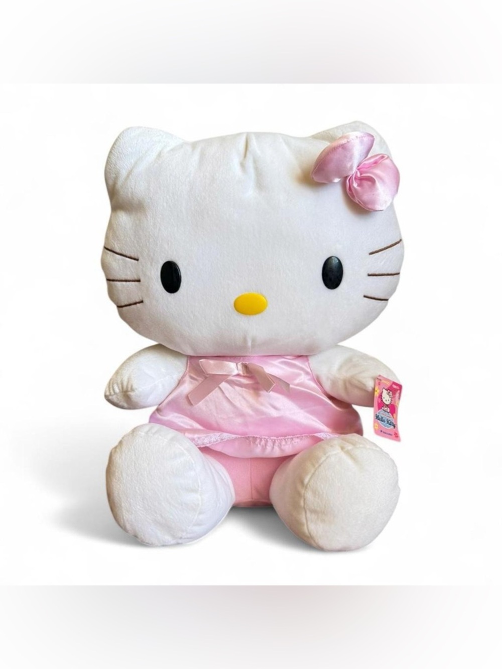 VNTG 2003 Hello Kitty Nakajima Plush 18” – Pink Satin Dress – NWT Excellent